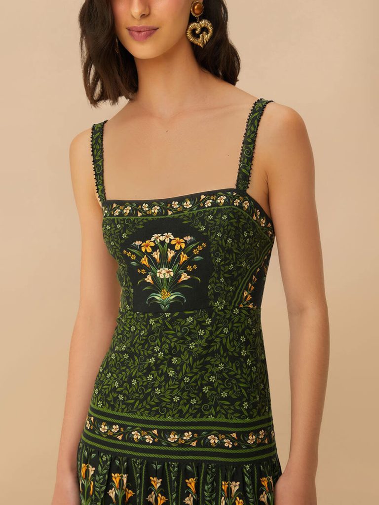 Printed Floral Maxi Dress