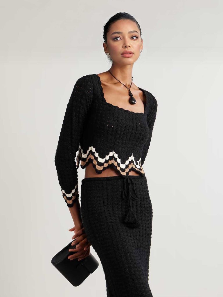 Crochet Midi Dress