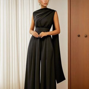 Wide-Leg Loose Fit Jumpsuit