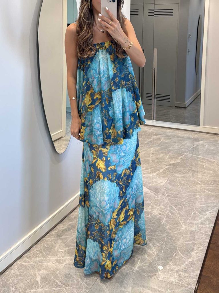 Floral Spaghetti Strap Two-Piece Set