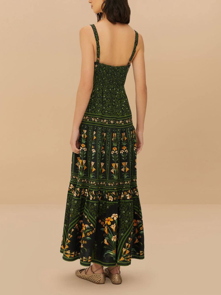 Printed Floral Maxi Dress