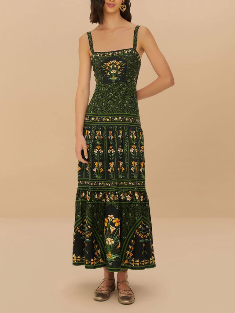 Printed Floral Maxi Dress