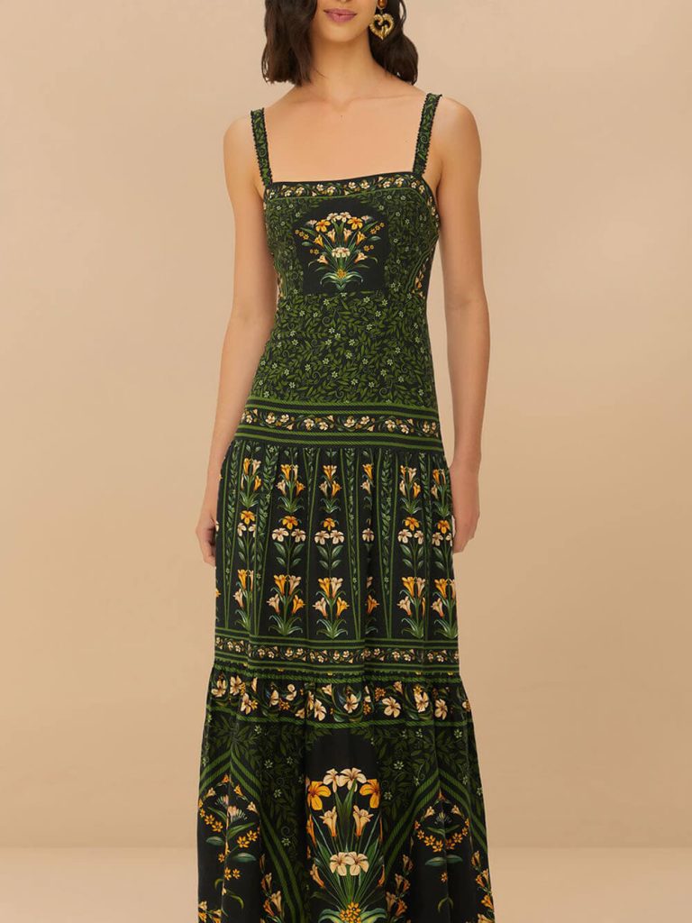 Printed Floral Maxi Dress